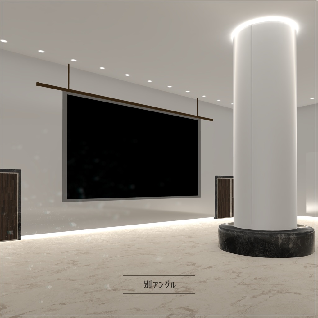 【For VRChat 3D World】展覧会場【PROJECT SOLCIEL】