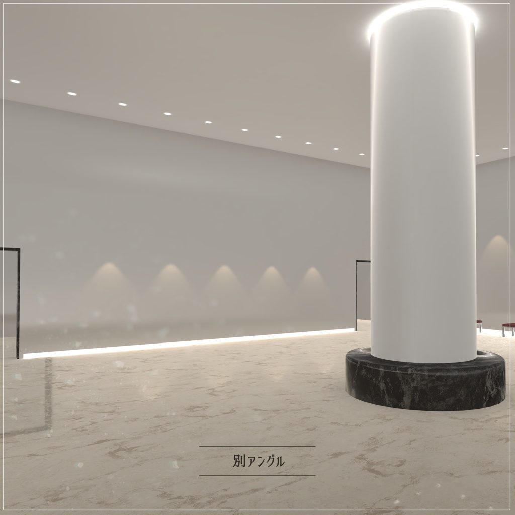 【For VRChat 3D World】展覧会場【PROJECT SOLCIEL】