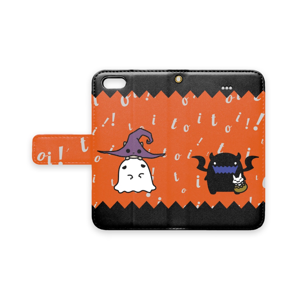 toi toi toi!! 手帳型スマホケース(iPhone用 - ストラップ穴 あり)〈全員集合!〉