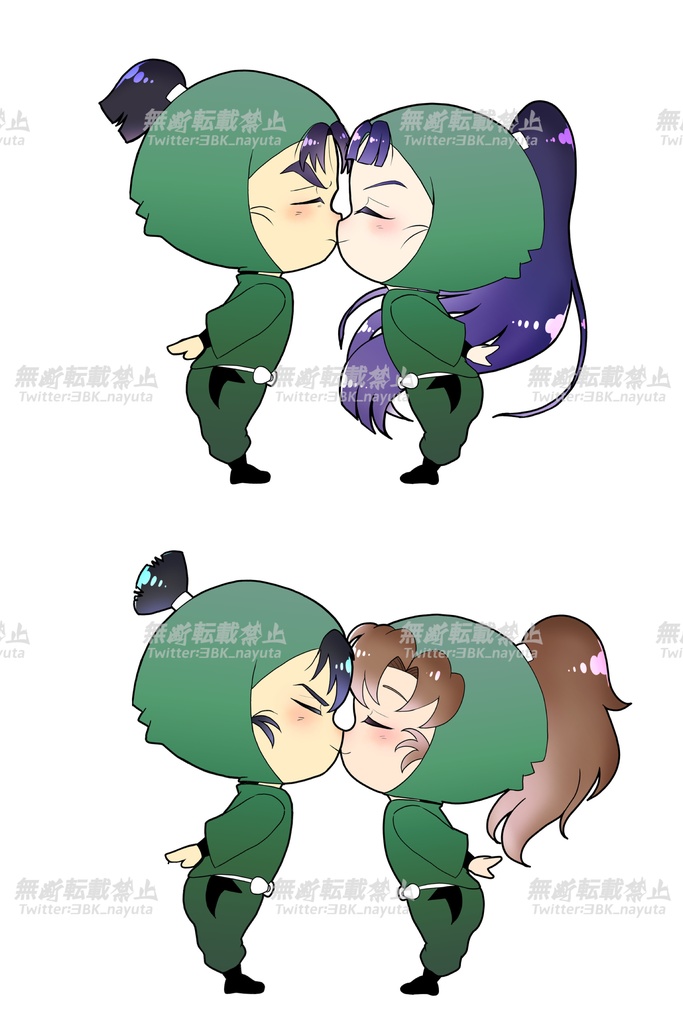 忍たま ちゅっちゅ♡アクリルスタンド【文仙】【留伊】