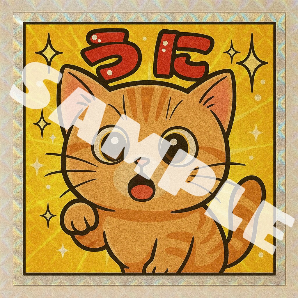 うにさんステッカー2