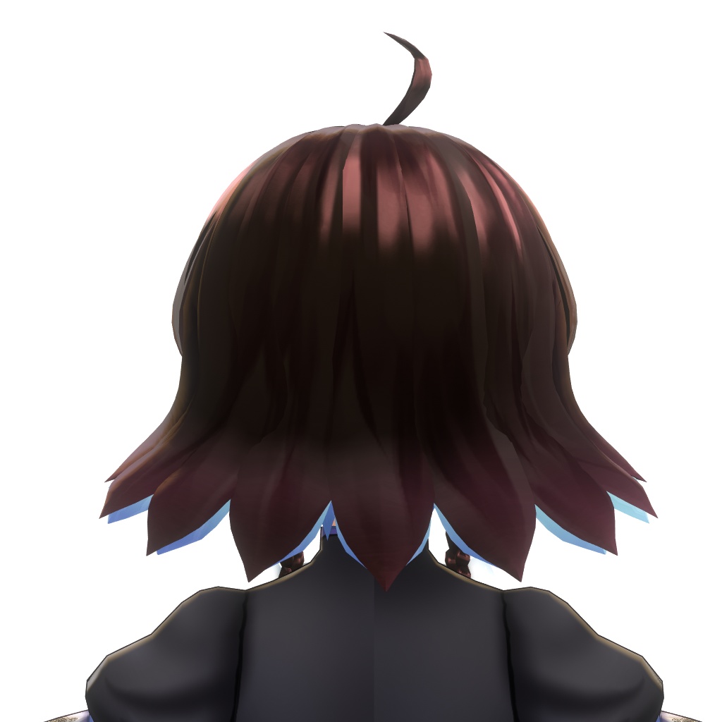 【VRoid正式版対応】【無料】【改変自由】インナーカラー入りおさげ