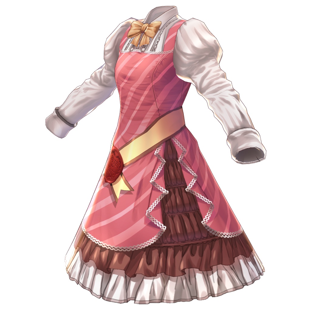 【VRoid】【無料版あり】【改変自由】ラッピンチョコジャンパースカート