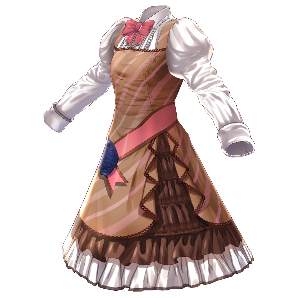 【VRoid】【無料版あり】【改変自由】ラッピンチョコジャンパースカート