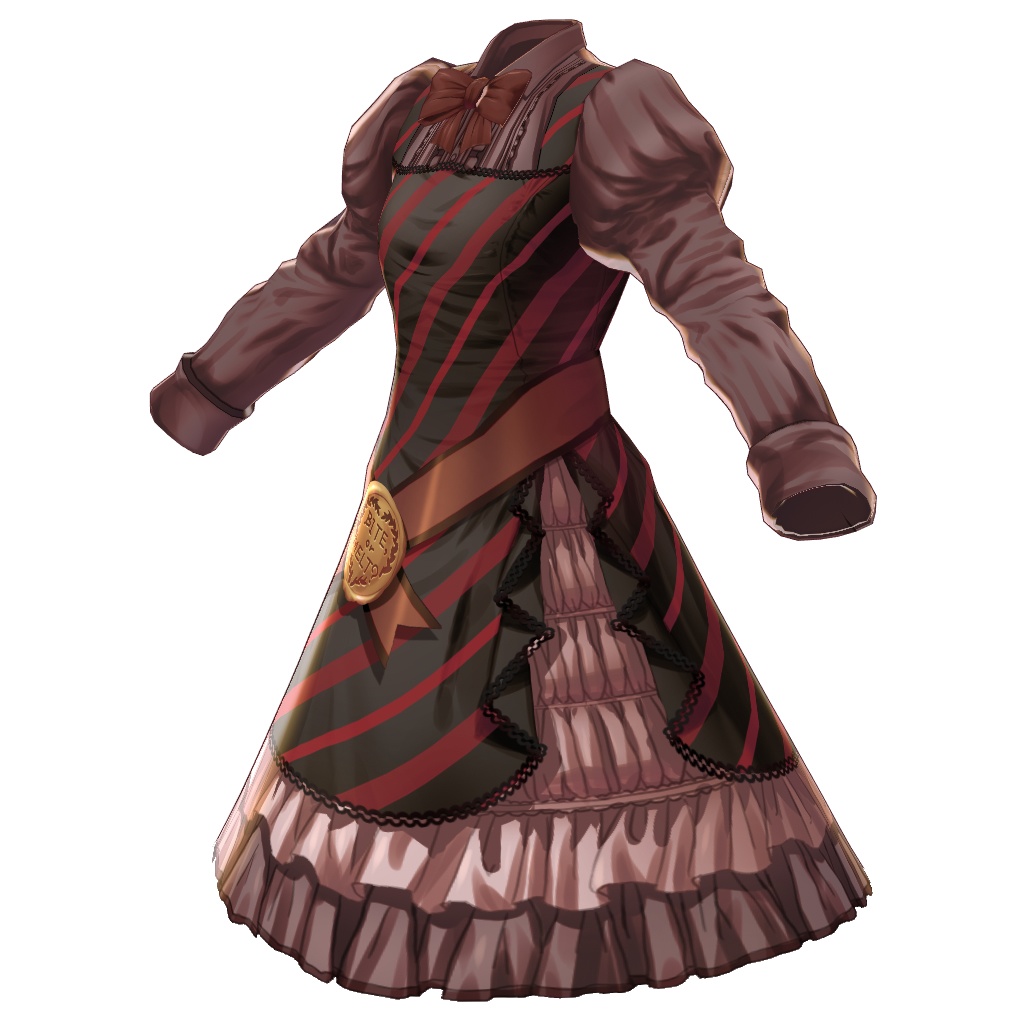 【VRoid】【無料版あり】【改変自由】ラッピンチョコジャンパースカート