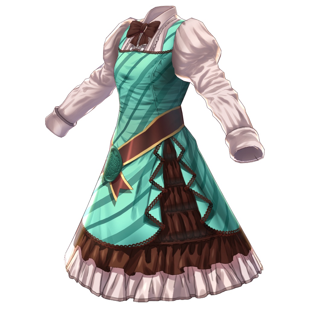 【VRoid】【無料版あり】【改変自由】ラッピンチョコジャンパースカート