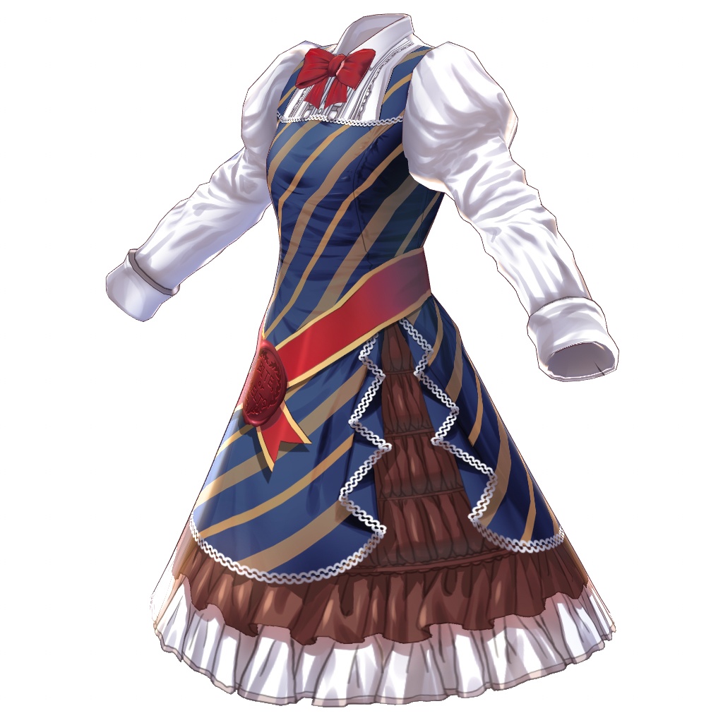 【VRoid】【無料版あり】【改変自由】ラッピンチョコジャンパースカート