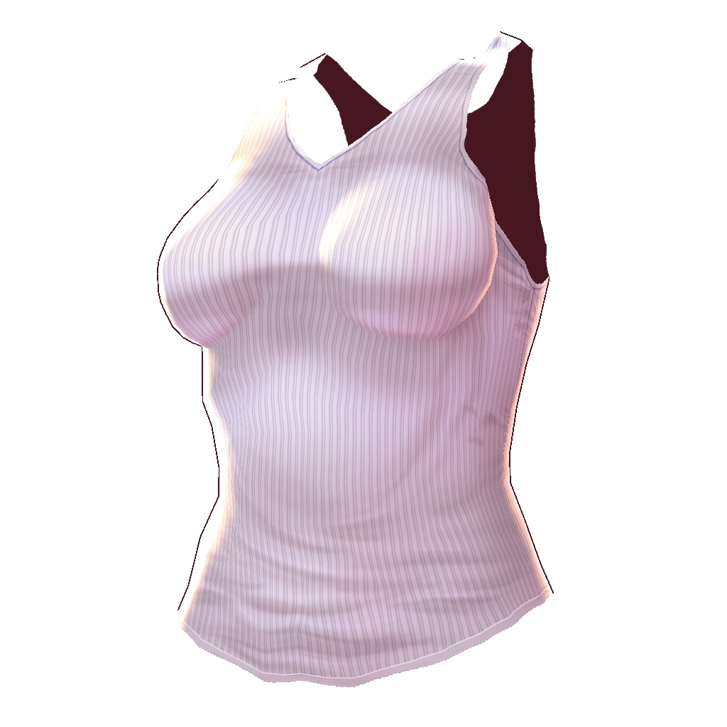 【VRoid】【無料】【改変自由】女の子向けタンクトップ10種セット