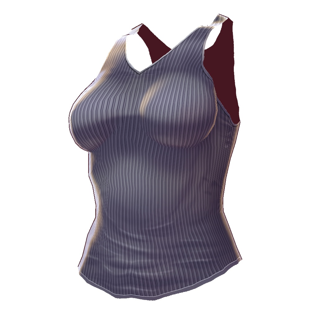 【VRoid】【無料】【改変自由】女の子向けタンクトップ10種セット