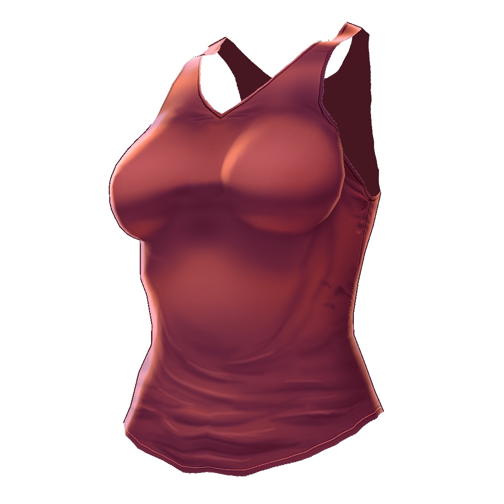 【VRoid】【無料】【改変自由】女の子向けタンクトップ10種セット