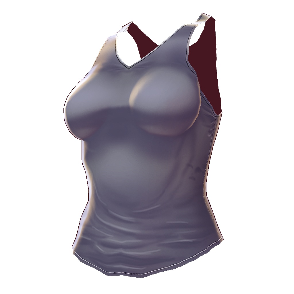 【VRoid】【無料】【改変自由】女の子向けタンクトップ10種セット