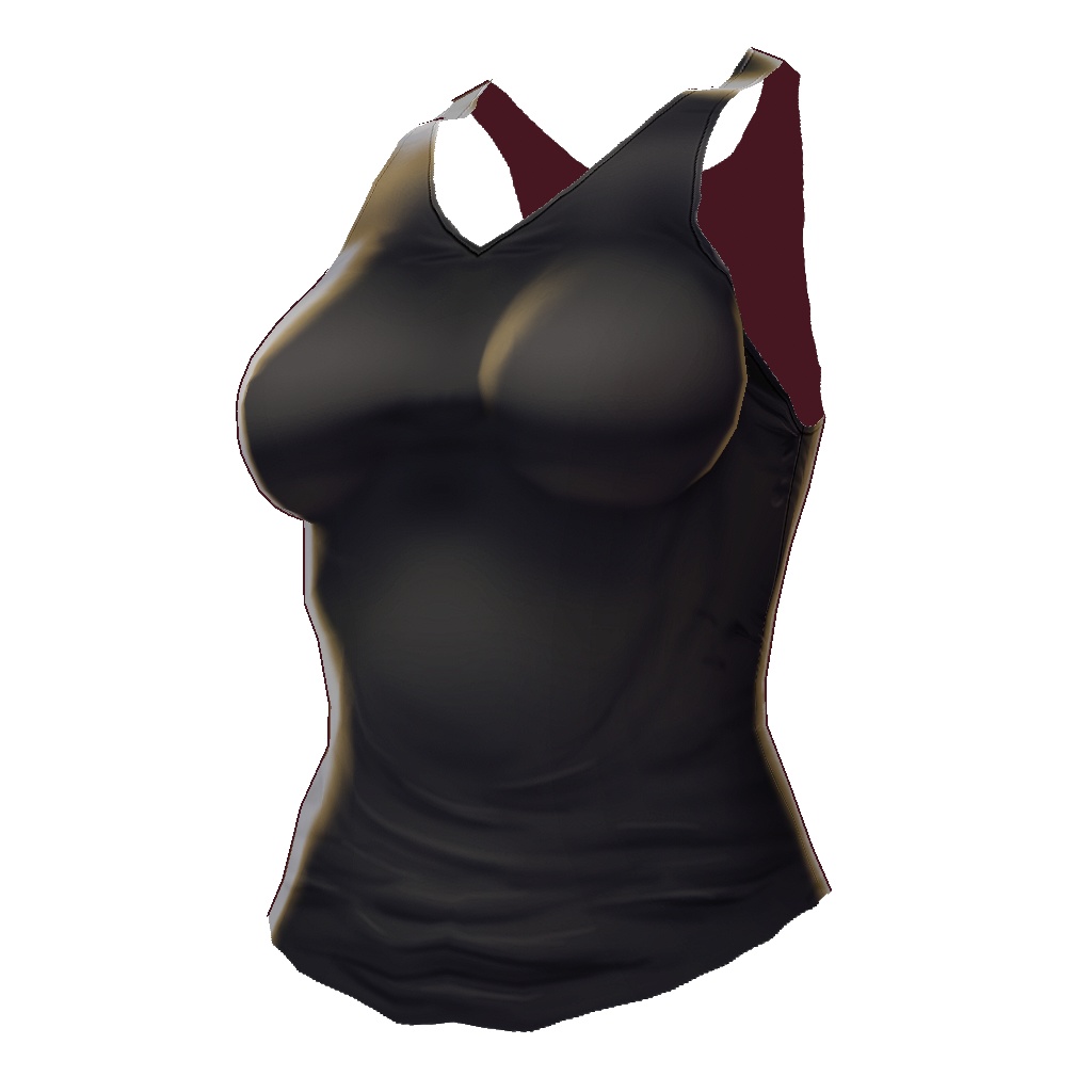 【VRoid】【無料】【改変自由】女の子向けタンクトップ10種セット