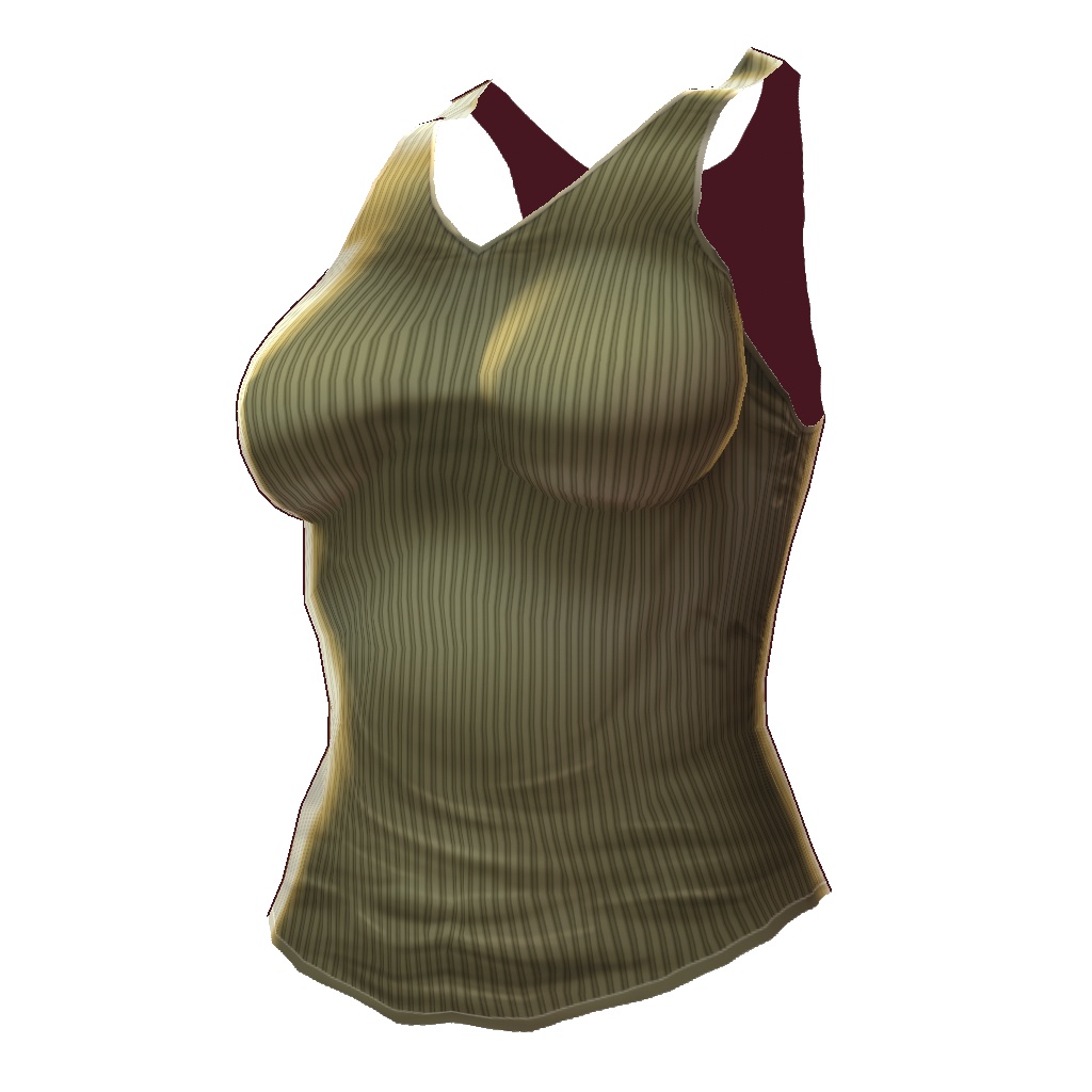 【VRoid】【無料】【改変自由】女の子向けタンクトップ10種セット