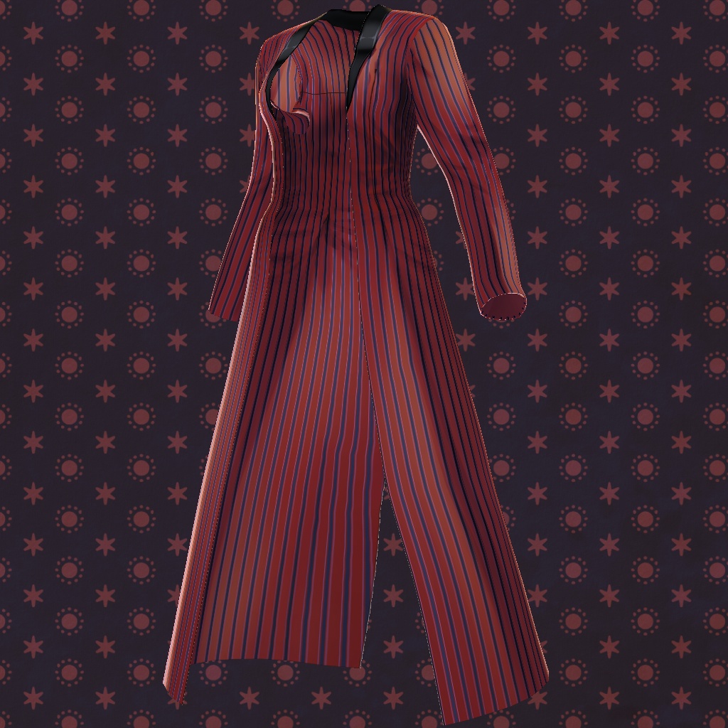 【VRoid】【無料版あり】【改変自由】ロングアウター