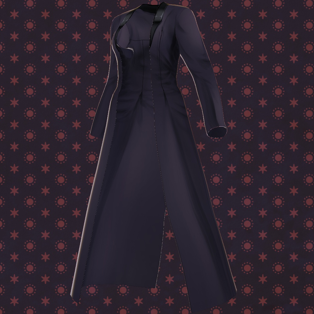 【VRoid】【無料版あり】【改変自由】ロングアウター