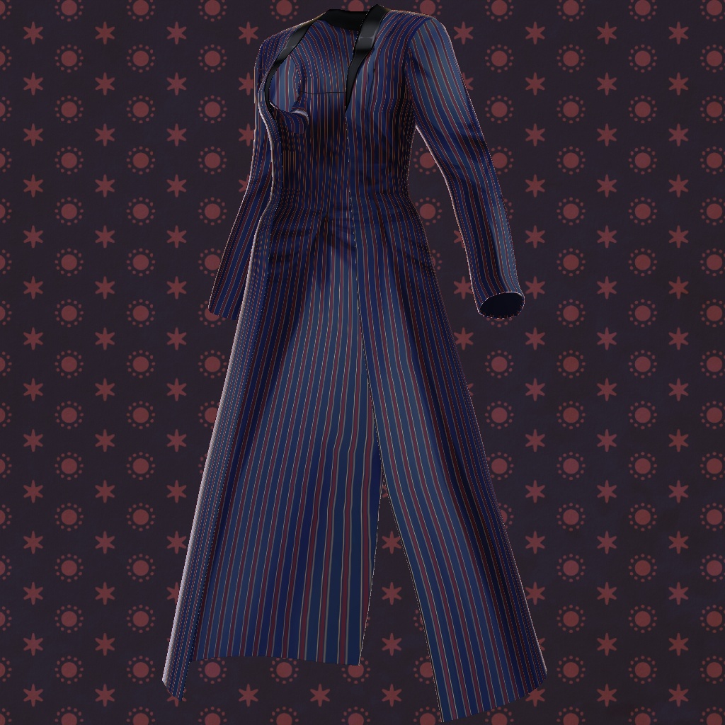 【VRoid】【無料版あり】【改変自由】ロングアウター