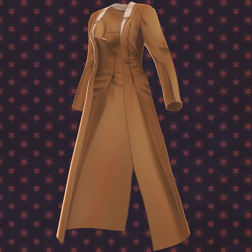 【VRoid】【無料版あり】【改変自由】ロングアウター