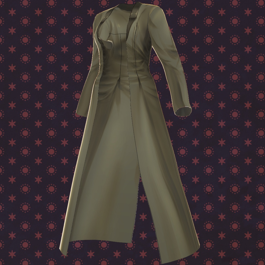 【VRoid】【無料版あり】【改変自由】ロングアウター