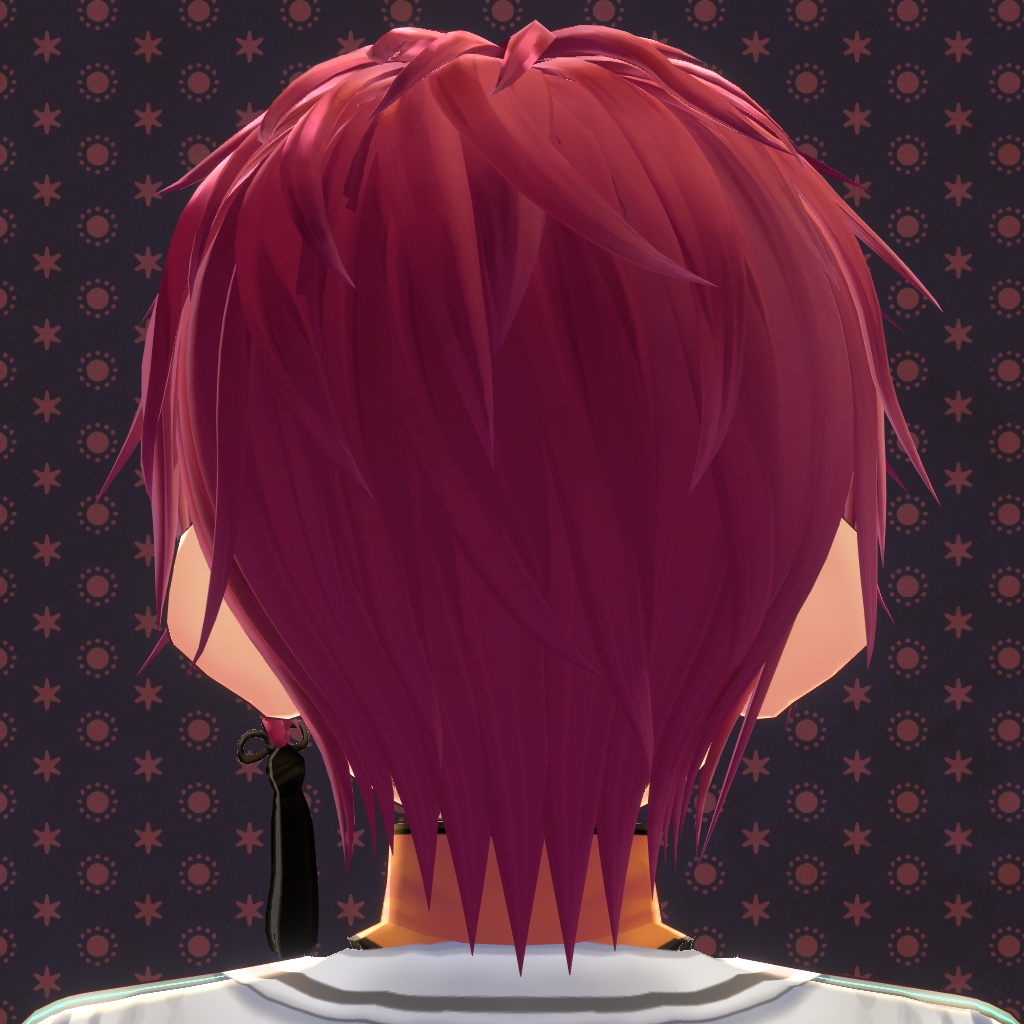 【VRoid正式版対応】【改変自由】タッセル飾り付きショートヘア