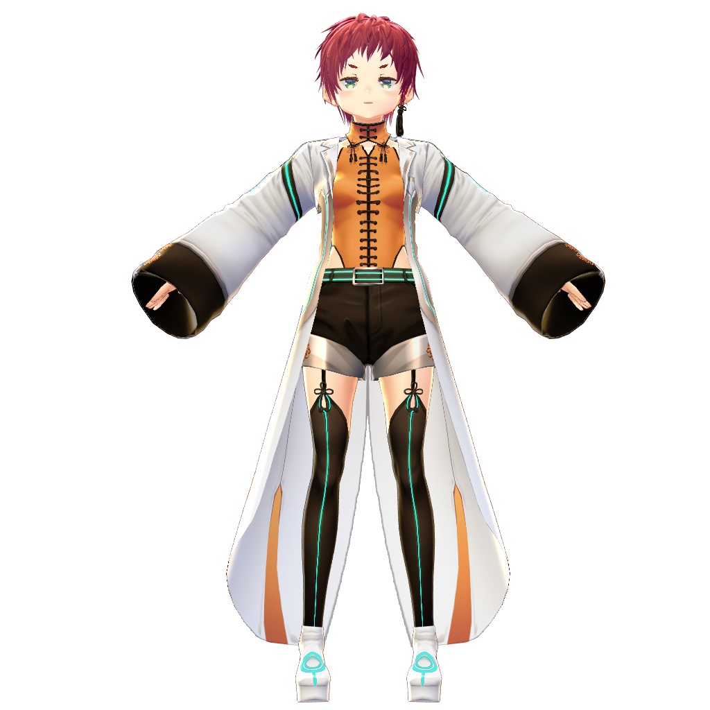 【VRoid】【無料版あり】【改変自由】サイバーノットラボコーデ