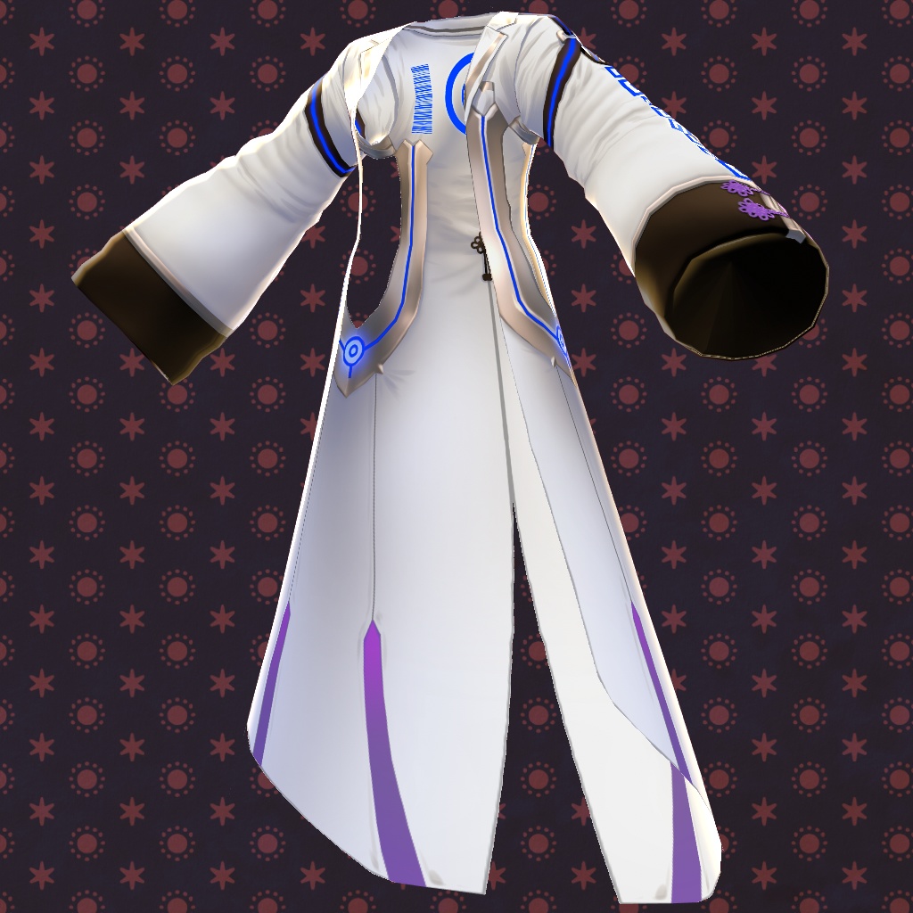 【VRoid】【無料版あり】【改変自由】サイバーノットラボコート