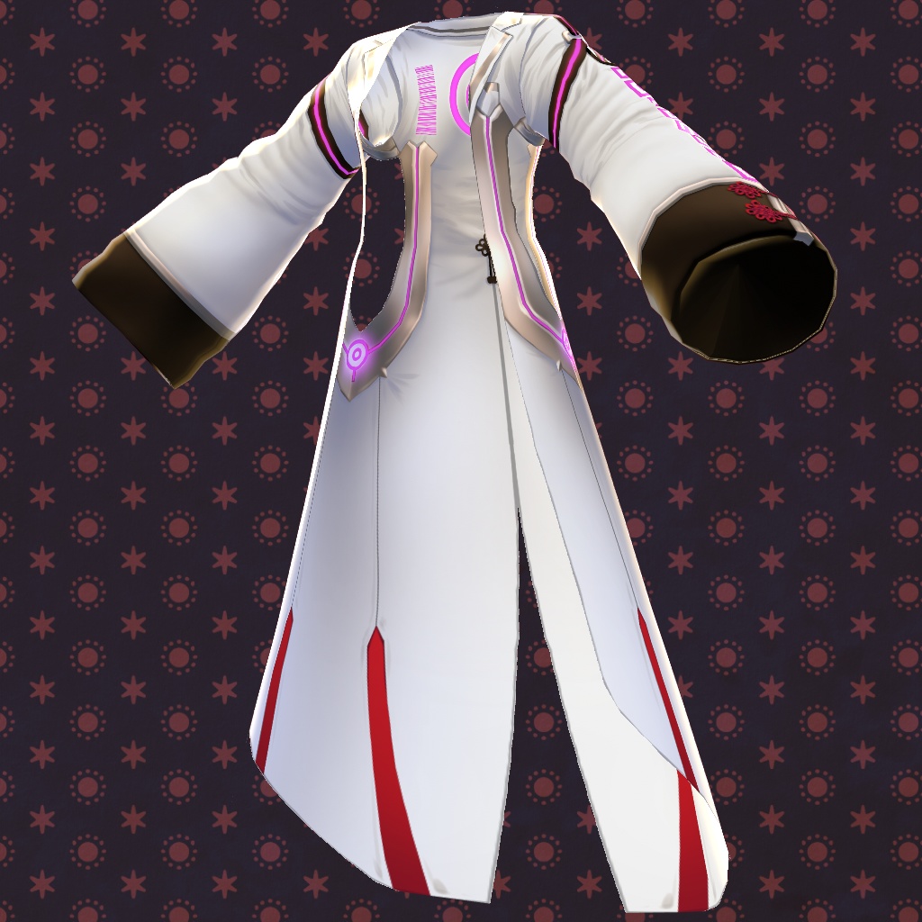 【VRoid】【無料版あり】【改変自由】サイバーノットラボコート