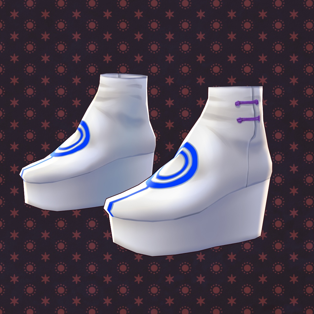 【VRoid】【無料版あり】【改変自由】サイバーノットラボシューズ