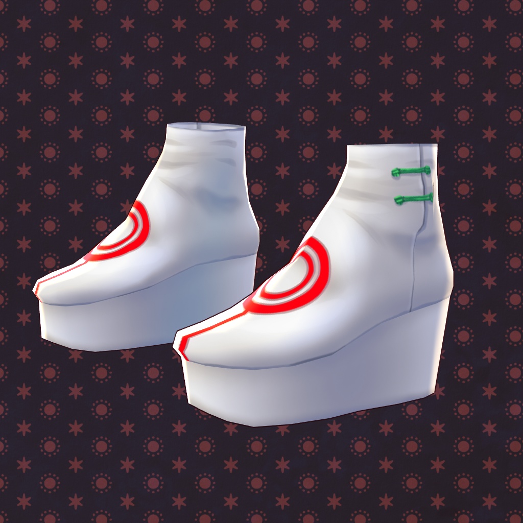 【VRoid】【無料版あり】【改変自由】サイバーノットラボシューズ