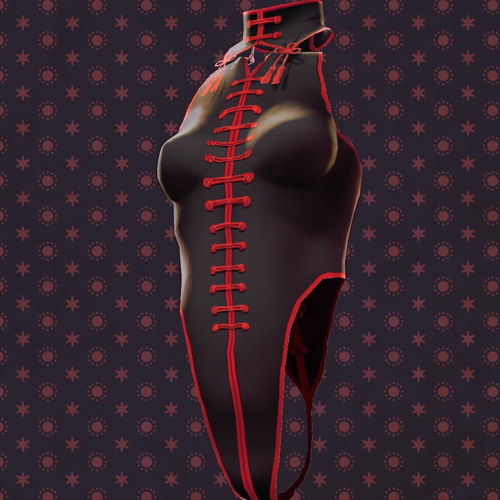 【VRoid】【無料版あり】【改変自由】ノットレオタード