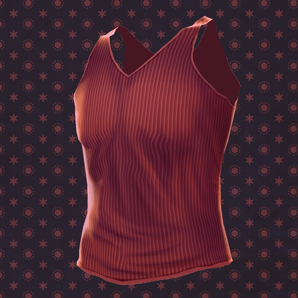 【VRoid】【無料】【改変自由】男の子向けタンクトップ10種セット