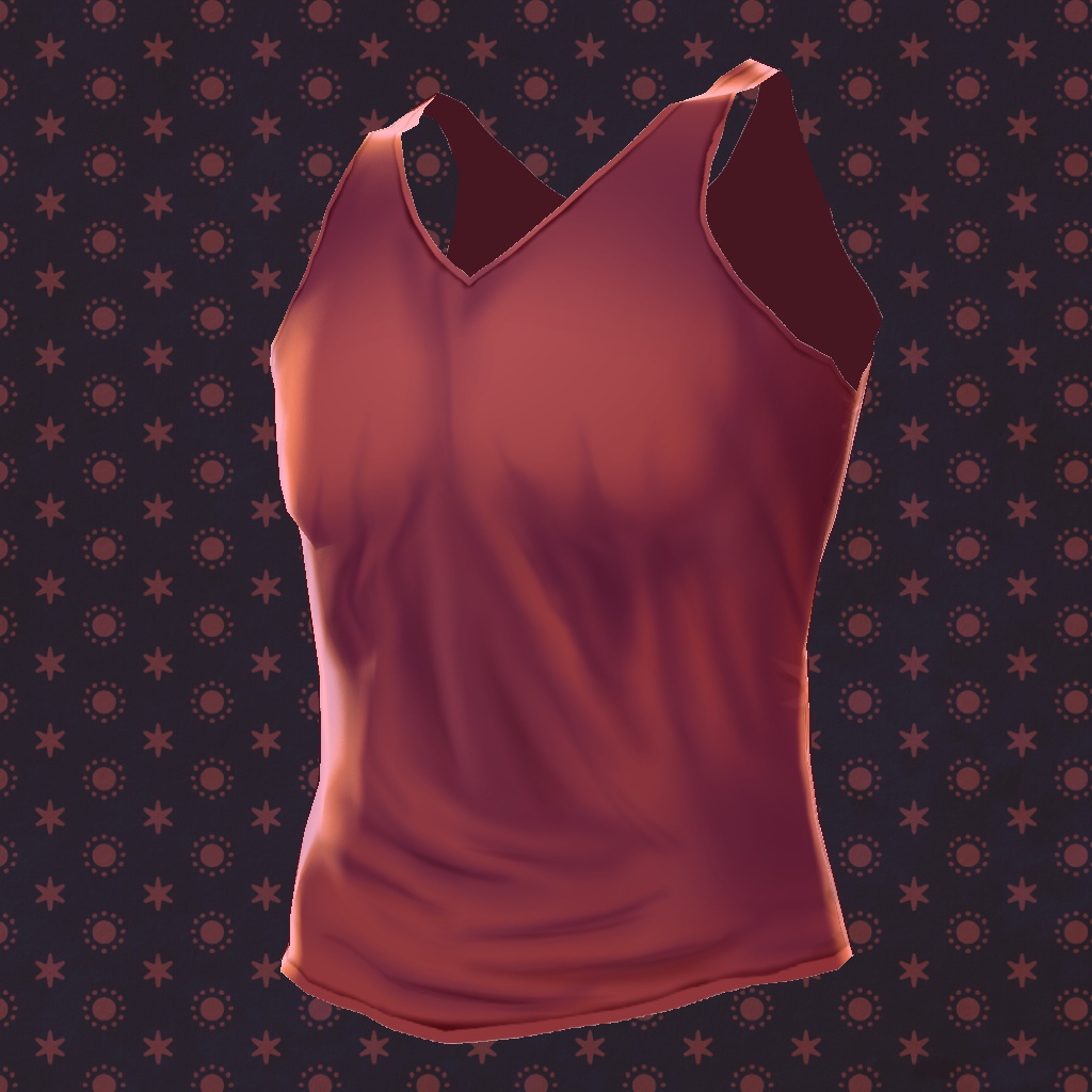 【VRoid】【無料】【改変自由】男の子向けタンクトップ10種セット