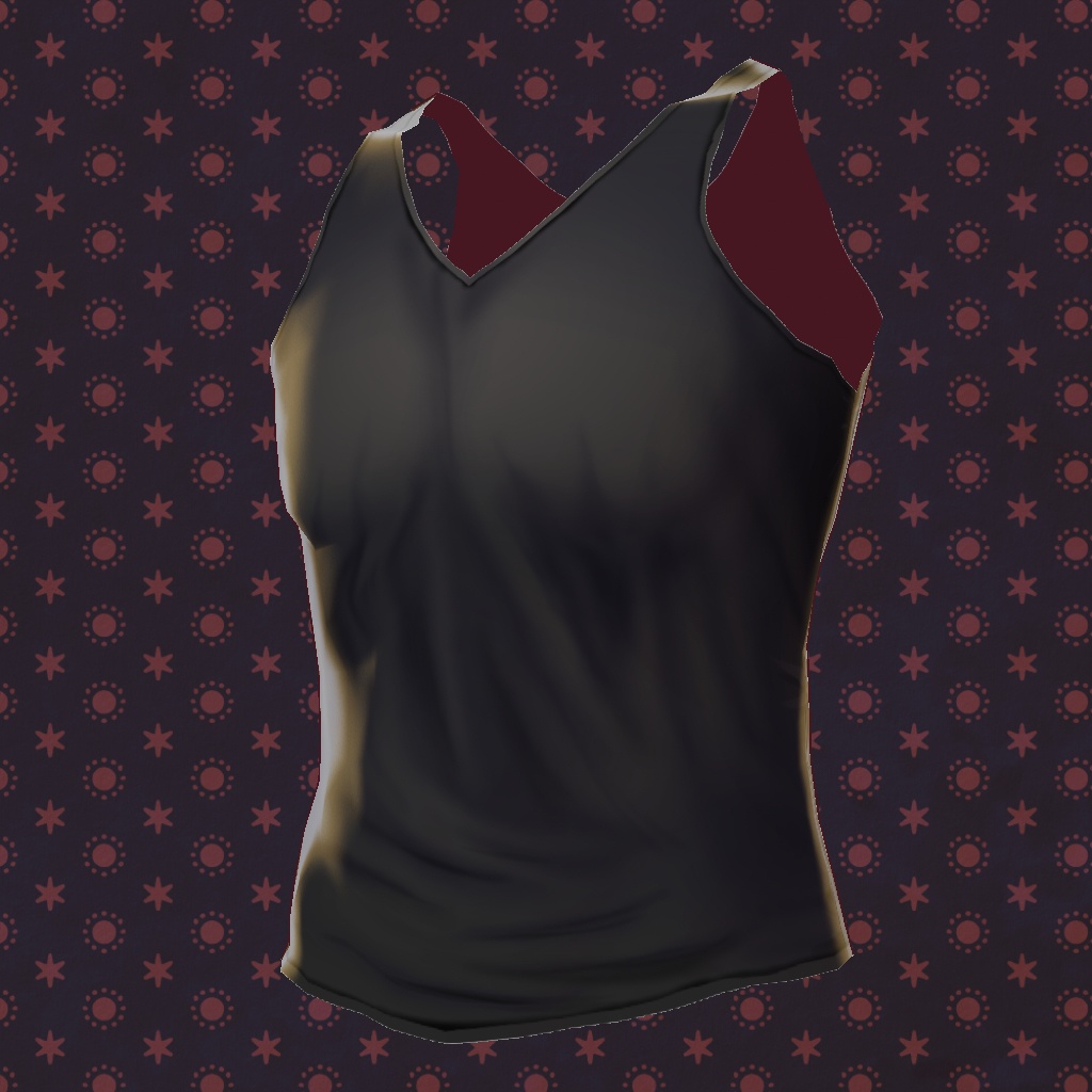 【VRoid】【無料】【改変自由】男の子向けタンクトップ10種セット