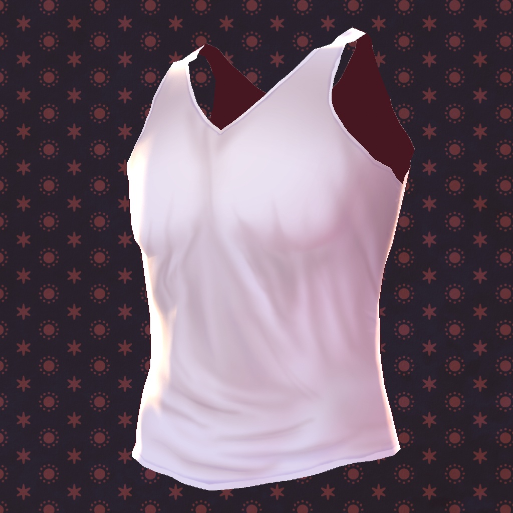 【VRoid】【無料】【改変自由】男の子向けタンクトップ10種セット