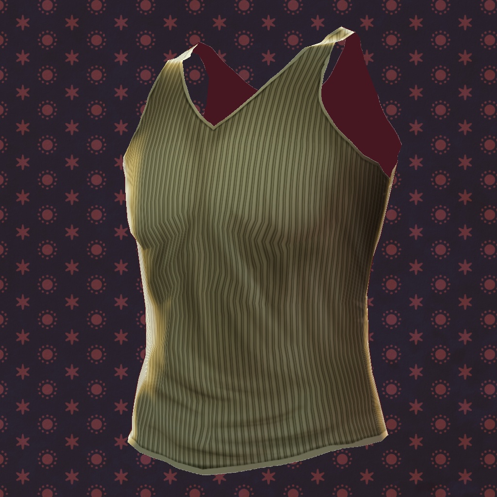 【VRoid】【無料】【改変自由】男の子向けタンクトップ10種セット