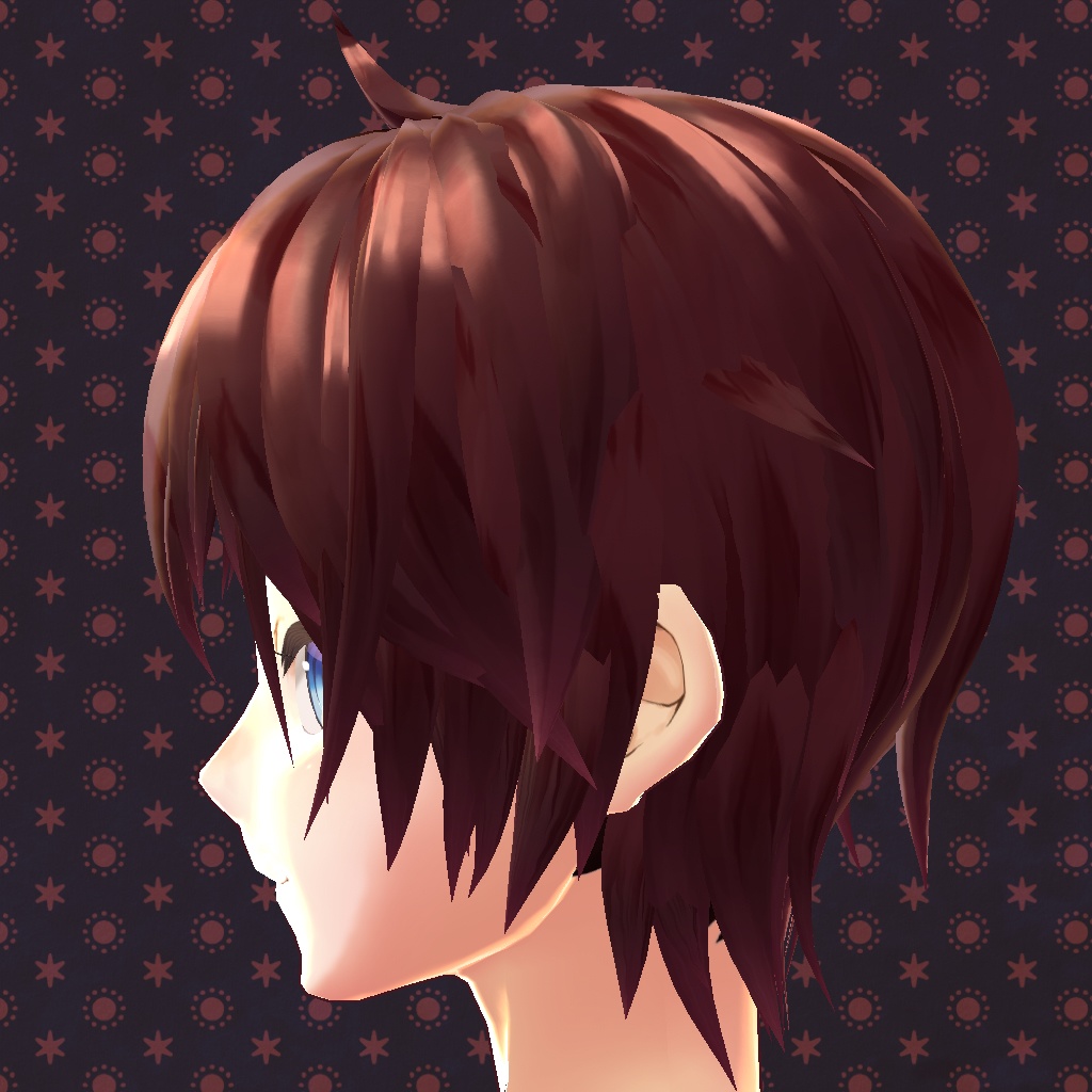 【VRoid】【無料】【改変自由】毛束感ショートヘア