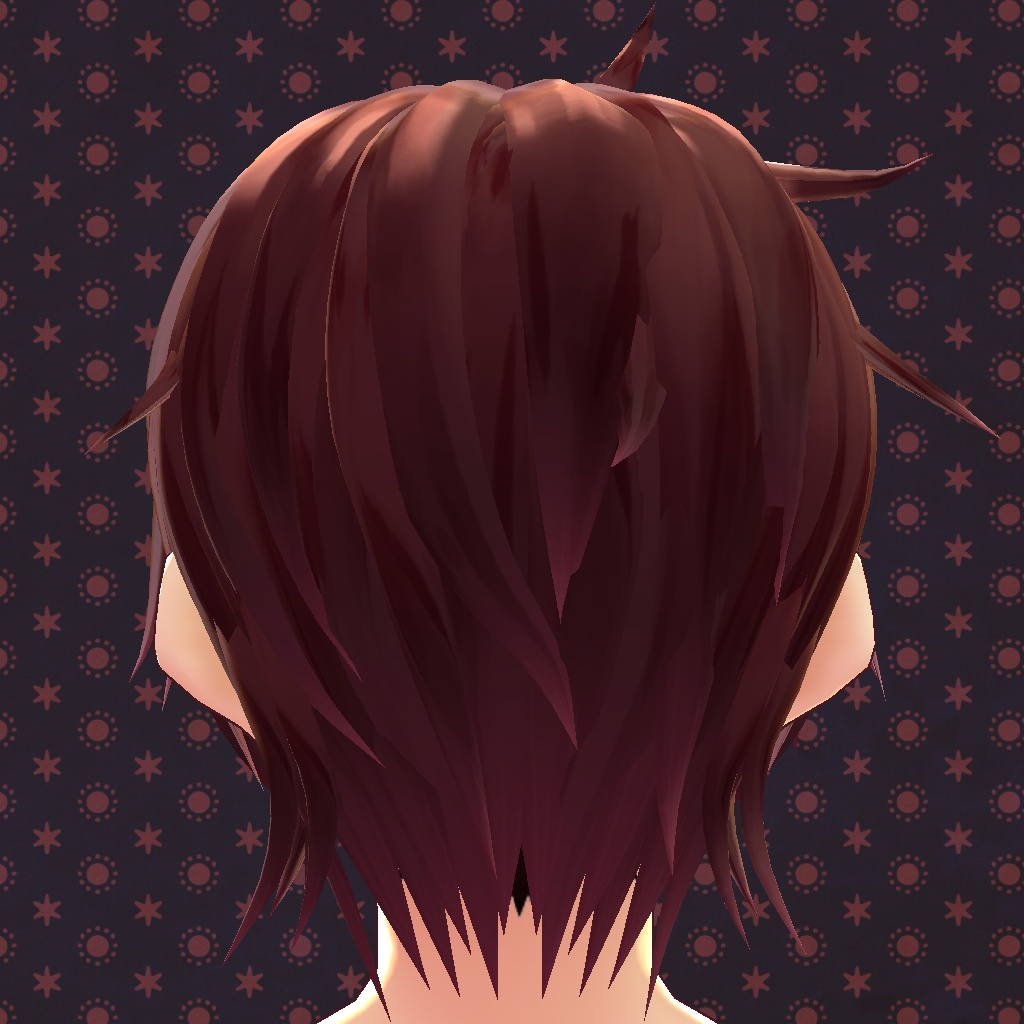 【VRoid】【無料】【改変自由】毛束感ショートヘア