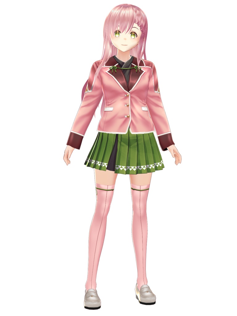 【VRoid】【無料】【改変自由】花舞いの制服