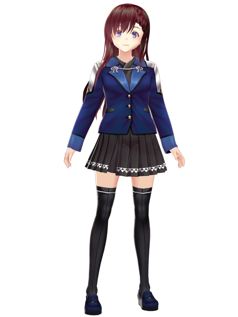 【VRoid】【無料】【改変自由】花舞いの制服