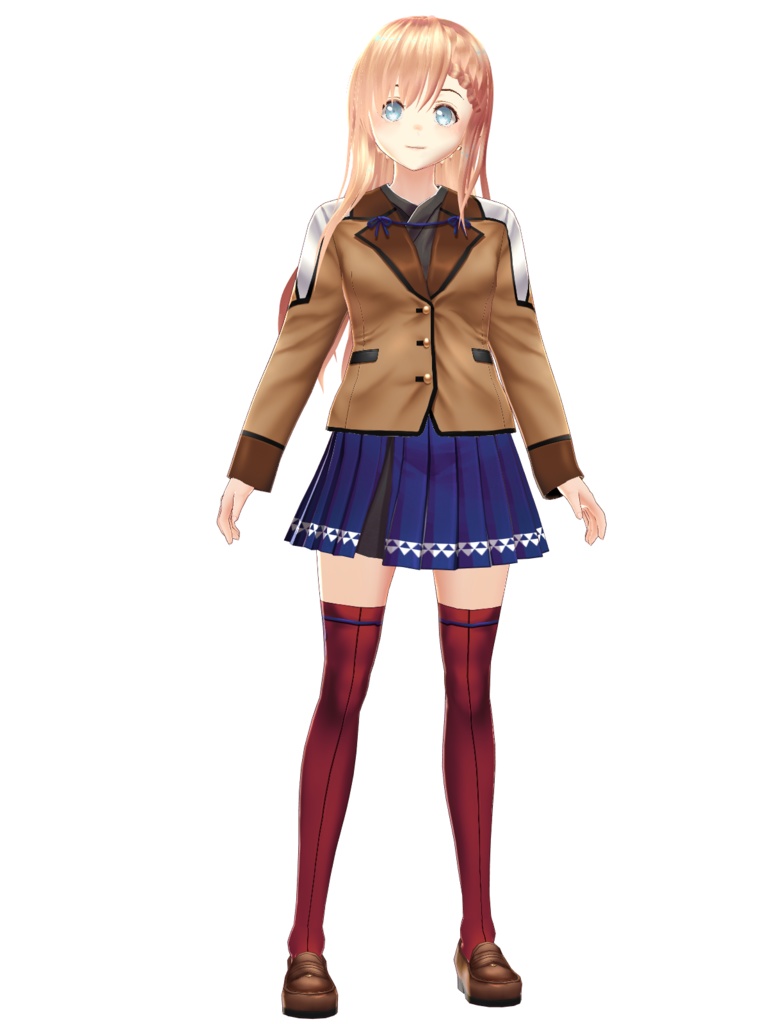 【VRoid】【無料】【改変自由】花舞いの制服