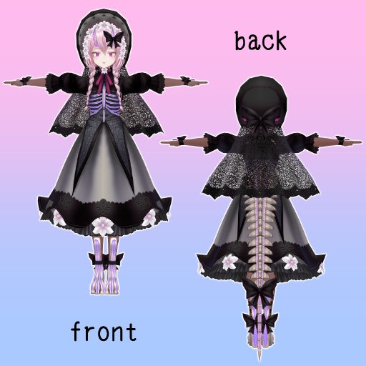 【VRoid改変モデル】【改変自由】type:end-A(エンダ)