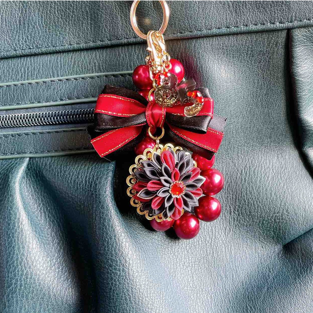 刀剣乱舞 キャラクターイメージ つまみ細工のバッグチャーム(加州清光)