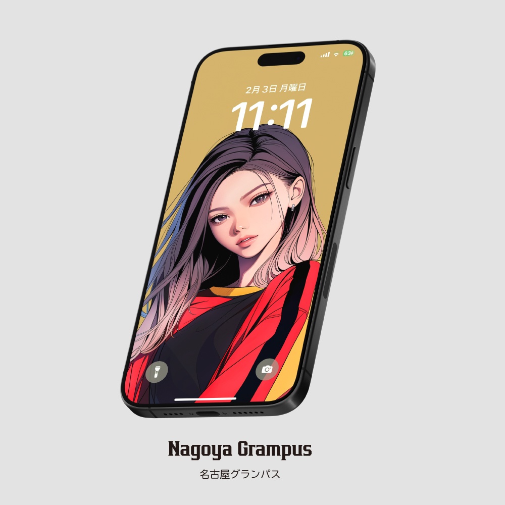 スマホ待受画像 🇯🇵Jリーグ⚽️サポーター女子 Ver.