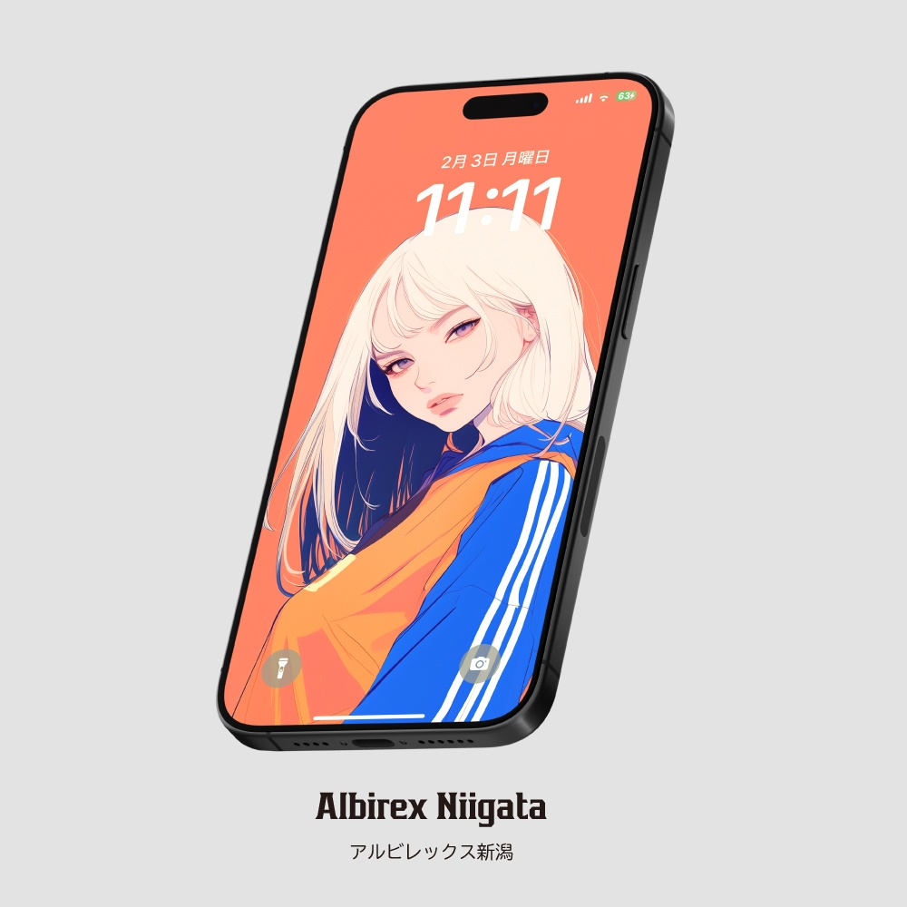 スマホ待受画像 🇯🇵Jリーグ⚽️サポーター女子 Ver.