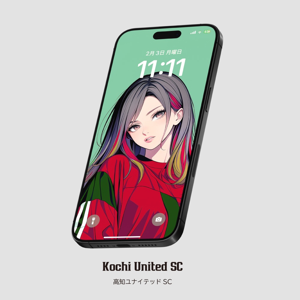 スマホ待受画像 🇯🇵Jリーグ⚽️サポーター女子 Ver.