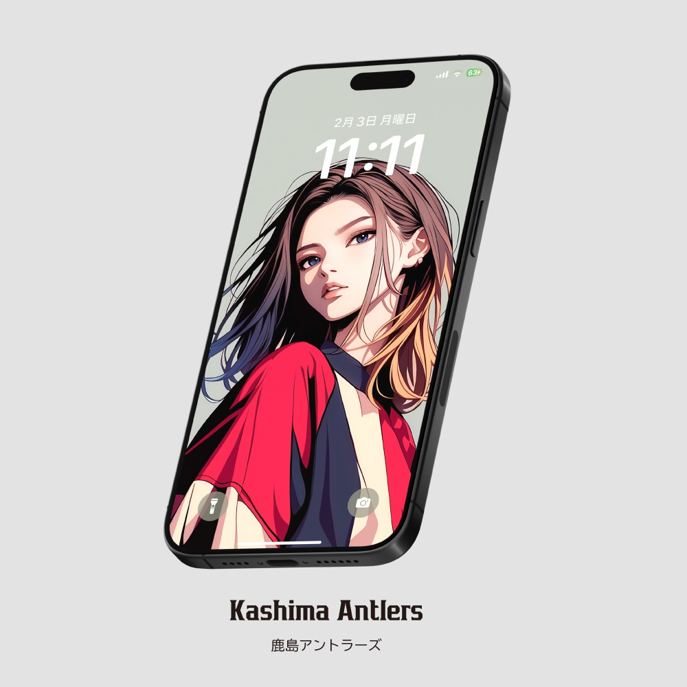 スマホ待受画像 🇯🇵Jリーグ⚽️サポーター女子 Ver.