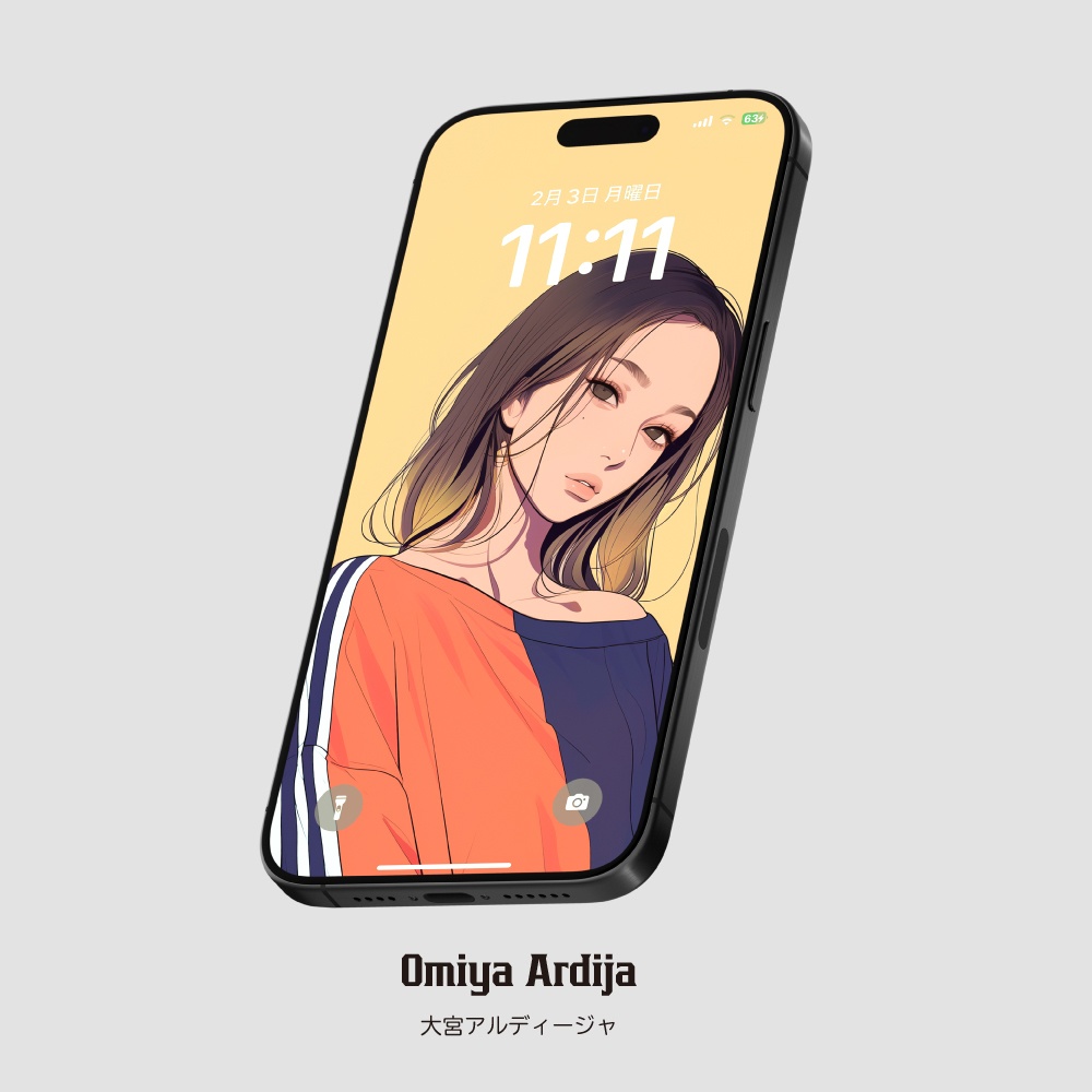 スマホ待受画像 🇯🇵Jリーグ⚽️サポーター女子 Ver.