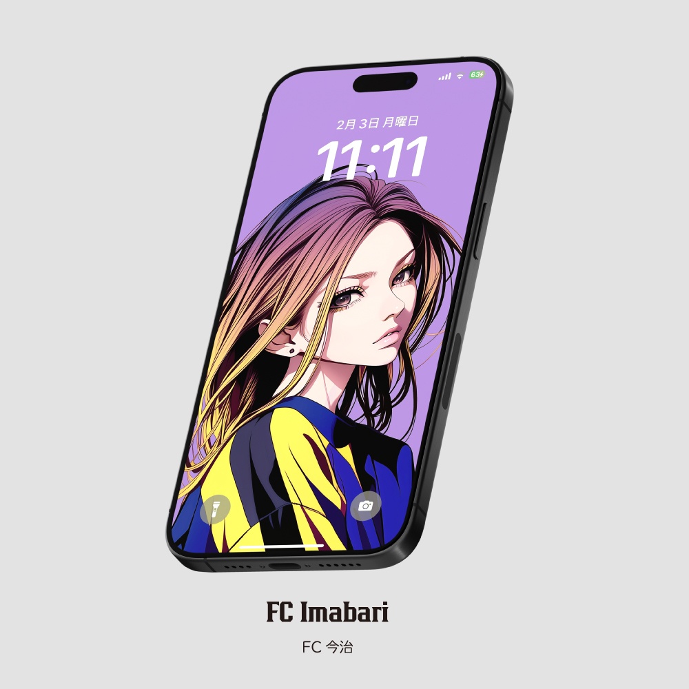 スマホ待受画像 🇯🇵Jリーグ⚽️サポーター女子 Ver.