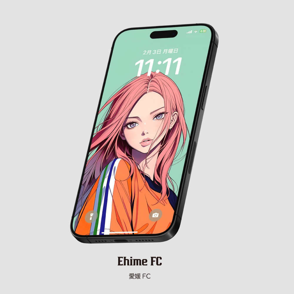 スマホ待受画像 🇯🇵Jリーグ⚽️サポーター女子 Ver.