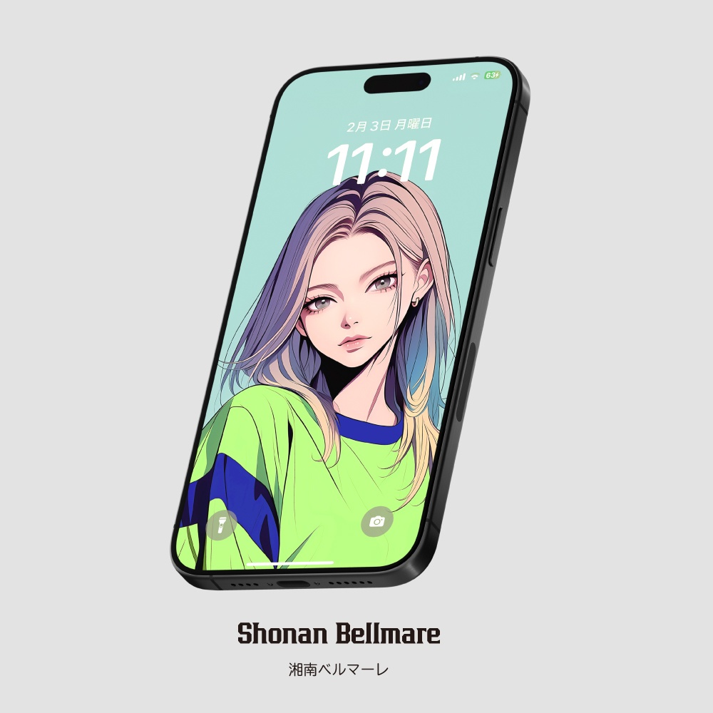 スマホ待受画像 🇯🇵Jリーグ⚽️サポーター女子 Ver.