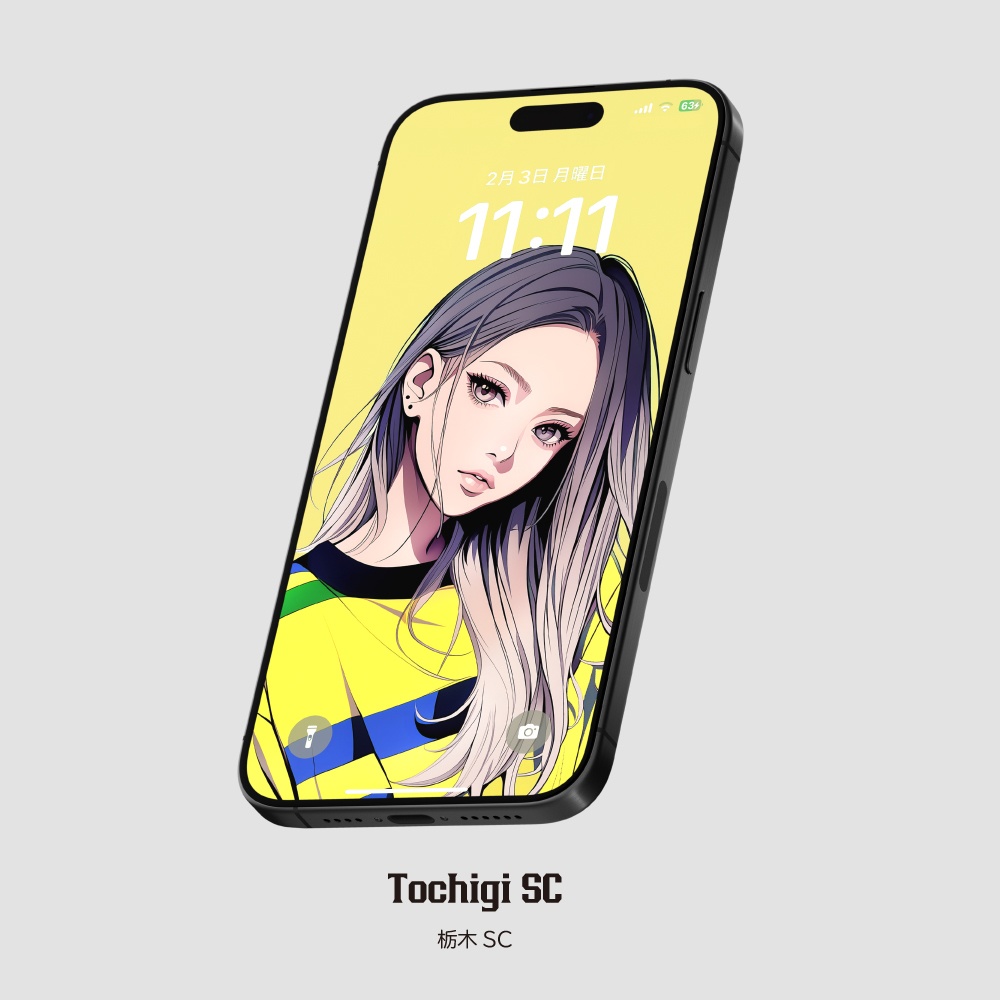 スマホ待受画像 🇯🇵Jリーグ⚽️サポーター女子 Ver.